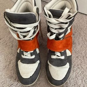 Just Fab Sneaker Wedges Size 8